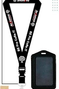 Lanyard + Holder Kulit